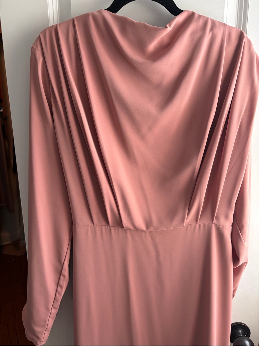 Elegant Dusty Rose Long Sleeve Maxi Dress. New condition, without tags